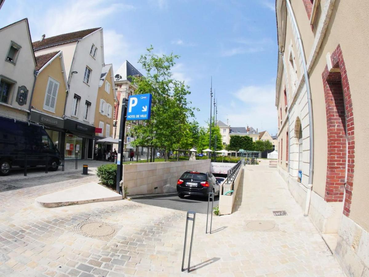 Chartres Coeur De Ville, Beau 2 Pieces Chaleureux Et Lumineux,Parking Et Wifi ! Bagian luar foto